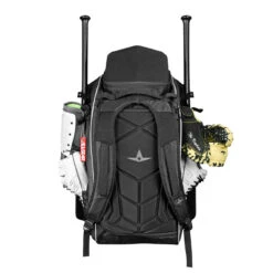 All-Star MVP Dual Hybrid Catcher's Baseball/Softball Backpack Bag -Baseball Gear Store all star bbcbp blk 004 75772.1675197692