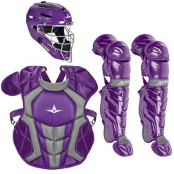 All-Star System7 Axis Intermediate NOCSAE Baseball Catcher's Package -Baseball Gear Store all star ckcc1216s7xc pur 63080.1677866407