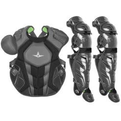 All-Star System7 Axis NOCSAE Adult Baseball Catcher's Gear Set -Baseball Gear Store all star s7ancplga blkgld 11014.1678170498