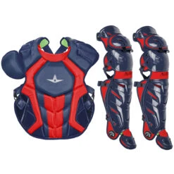 All-Star System7 Axis NOCSAE Adult Baseball Catcher's Gear Set -Baseball Gear Store all star s7ancplga blksca 87405.1678170499