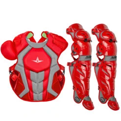 All-Star System7 Axis NOCSAE Adult Baseball Catcher's Gear Set -Baseball Gear Store all star s7ancplga nvysca 73753.1678170500