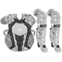 All-Star System7 Axis NOCSAE Intermediate Baseball Catcher's Gear Set -Baseball Gear Store all star s7ancplgi sil 21062.1674473303