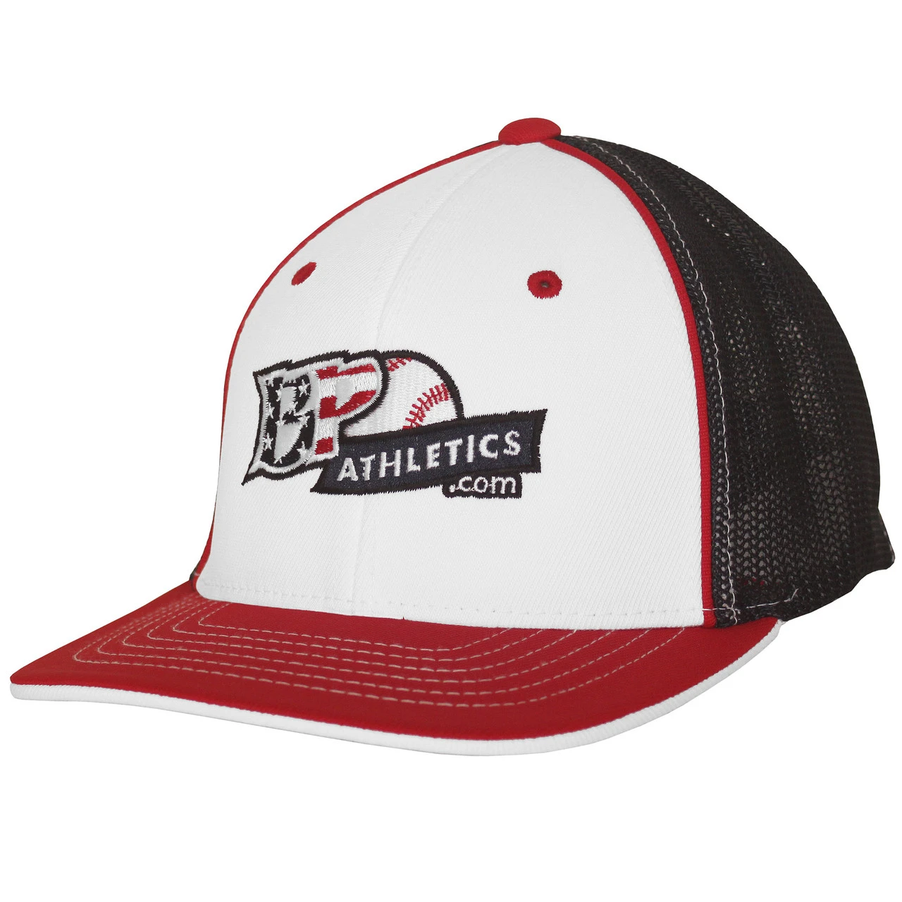 BP Athletics USA Logo Baseball/Softball Trucker Hat By Pacific 404M 2 BP Athletics USA Logo Baseball/Softball Trucker Hat By Pacific 404M - Image 2