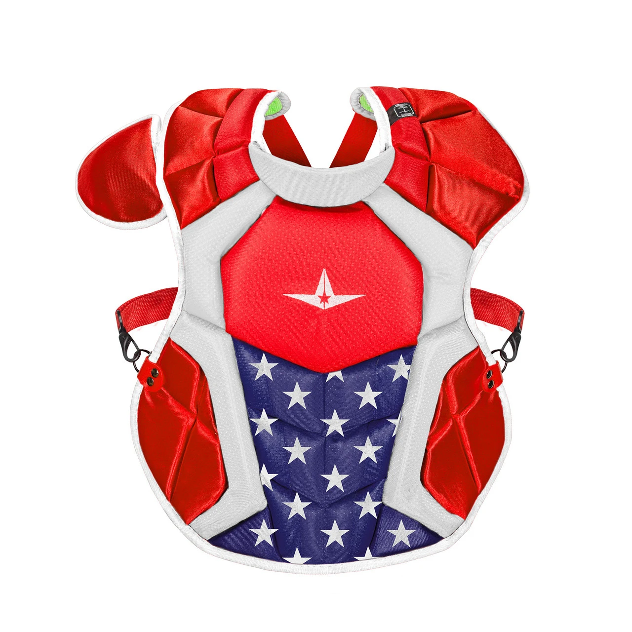All-Star System7 Axis USA NOCSAE Youth Catcher's Chest Protector 1 All-Star System7 Axis USA NOCSAE Youth Catcher's Chest Protector