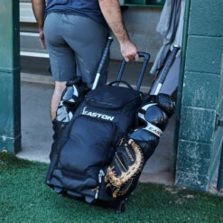 Easton Baseball/Softball Catcher's Wheel Bag -Baseball Gear Store easton a159058 05 72876.1656627474