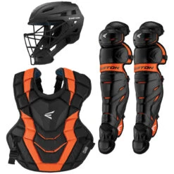 Easton Elite X Adult Baseball Catcher's Set -Baseball Gear Store easton elitexset blkorg 19738.1679330148
