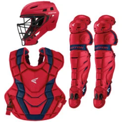 Easton Elite X Adult Baseball Catcher's Package -Baseball Gear Store easton elitexset rednvy 27039.1668444303