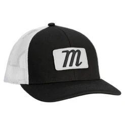 Marucci Capitol Patch Snapback Baseball/Softball Trucker Hat -Baseball Gear Store mahttrcap bk w 26826.1677097120