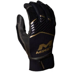 Miken Gold MBGGLD Baseball/Softball Batting Gloves 8 Miken Gold MBGGLD Baseball/Softball Batting Gloves -Baseball Gear Store miken mbggld blk 04 13699.1654284406
