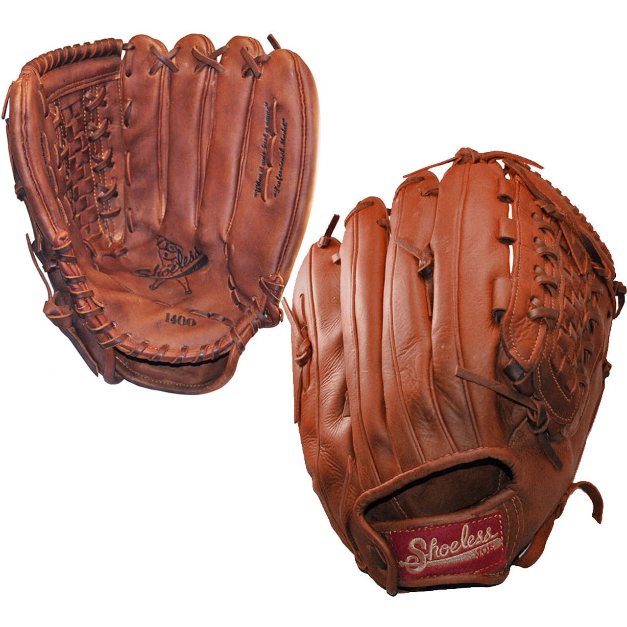 Shoeless Joe Professional Basket Weave 14 Inch 1400BWR Slowpitch Softball Glove 1 Shoeless Joe Professional Basket Weave 14 Inch 1400BWR Slowpitch Softball Glove