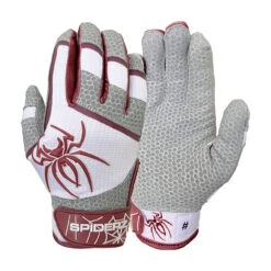 Spiderz PRO Adult Baseball/Softball Batting Gloves -Baseball Gear Store spiderz pro21 blkgry 11016.1679475062