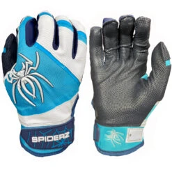 Spiderz 2023 PRO Adult Baseball/Softball Batting Gloves -Baseball Gear Store spiderz pro23 whtblksil 01 12535.1679474998