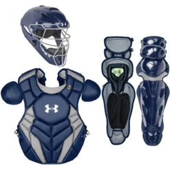 Under Armour UA Pro 4 Series Adult Baseball Catcher's Package -Baseball Gear Store ua uackcc4 nvy 61559.1665789531
