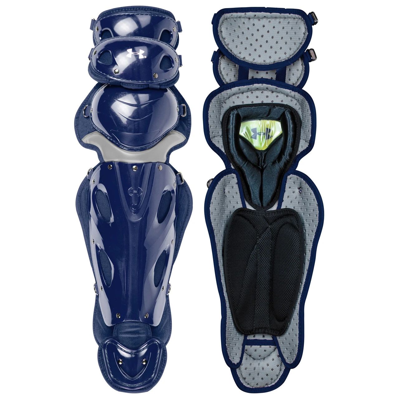 Under Armour UA Pro 4 Adult 16.5 Inch Baseball Catcher's Leg Guards 3 Under Armour UA Pro 4 Adult 16.5 Inch Baseball Catcher's Leg Guards - Image 3