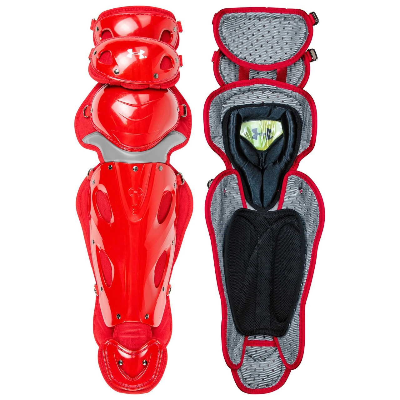 Under Armour UA Pro 4 Adult 16.5 Inch Baseball Catcher's Leg Guards 5 Under Armour UA Pro 4 Adult 16.5 Inch Baseball Catcher's Leg Guards - Image 5