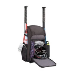 Worth Pro Baseball/Softball Backpack Bag -Baseball Gear Store wba004 bk 3 39371.1678561873