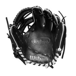 Wilson Infield Trainer 10 Inch WBW10090910 Baseball Training Glove -Baseball Gear Store wilson a1 if trainer bk wh rd 03 34763.1667151244