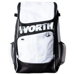 Worth WORBAG-BP Baseball/Softball Backpack Bag -Baseball Gear Store worth worbag bp wht 01 51540.1672444749