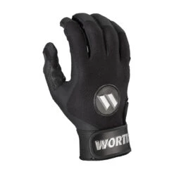 Worth Pro Series Adult Slowpitch Softball Batting Gloves -Baseball Gear Store wpsp b 88 worth pro sp bk 2 34084.1675545771